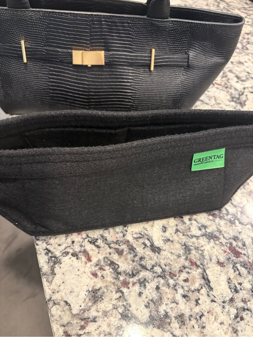 Demellier The New York Lizard Embossed East West Bag - Picture 6 of 10